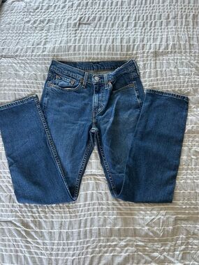 Classic Straight-Leg Dark Wash Jeans